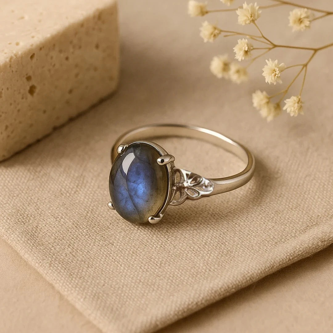 Bague en Labradorite & Argent - Akshia