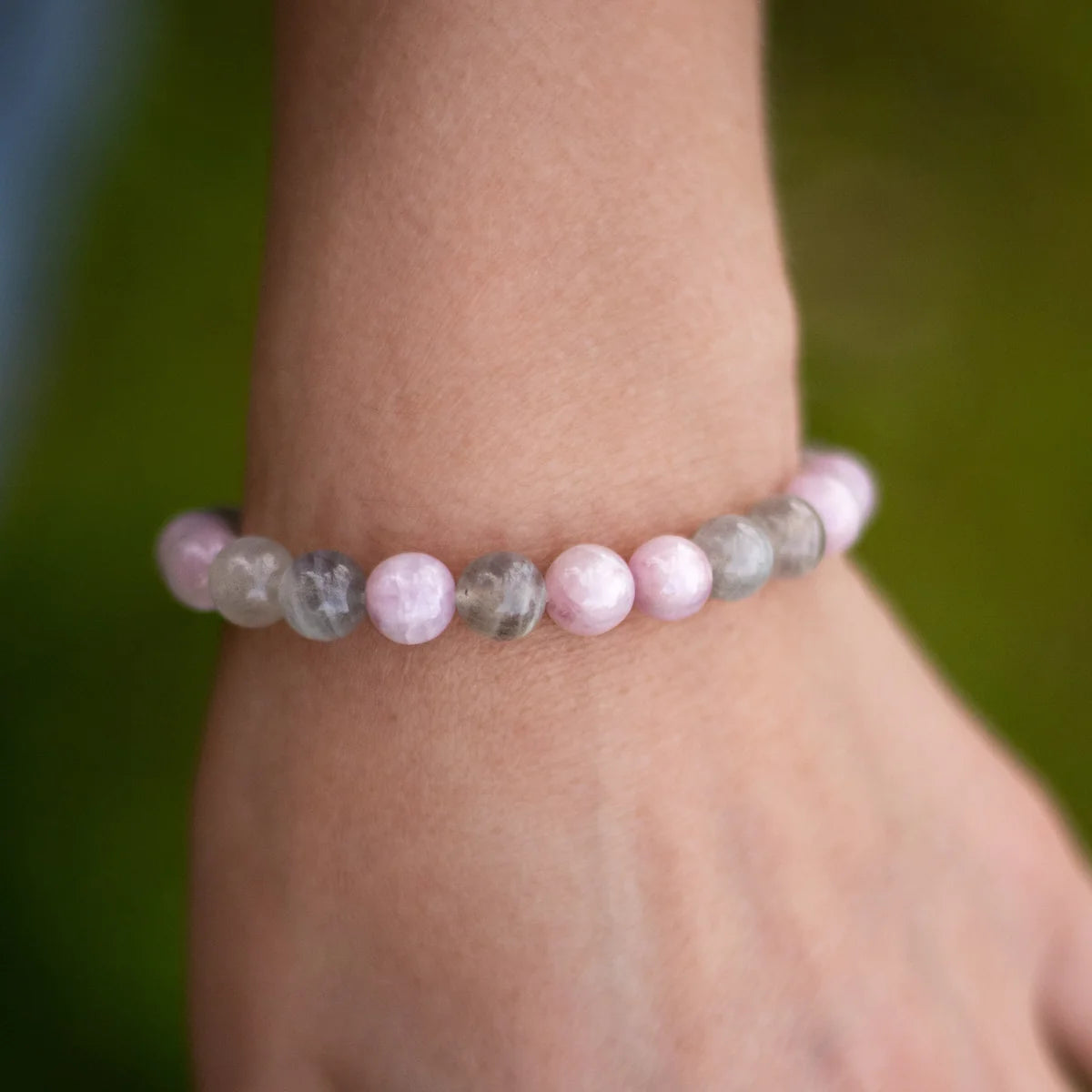 Bracelet "Harmonie Intérieure" en Labradorite et Kunzite