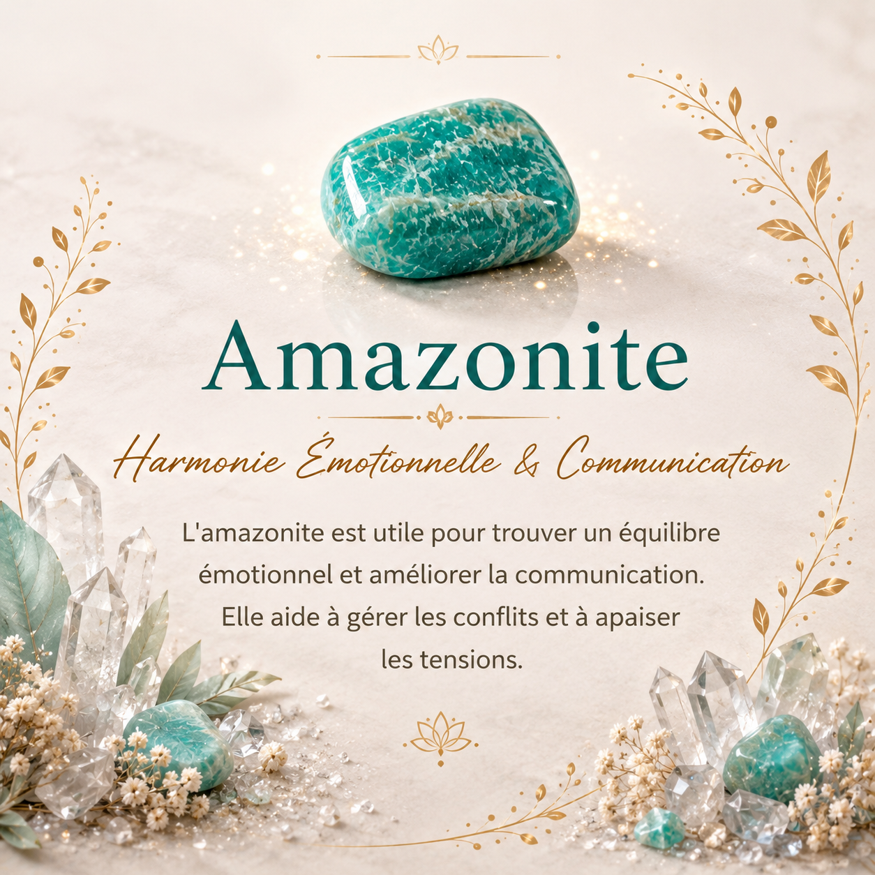 Bague en Amazonite - Trio de Douceur