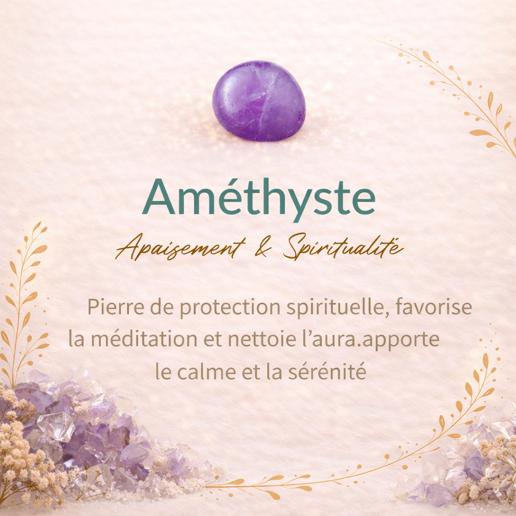 Pendentif Soleil en Améthyste - Astre Divin