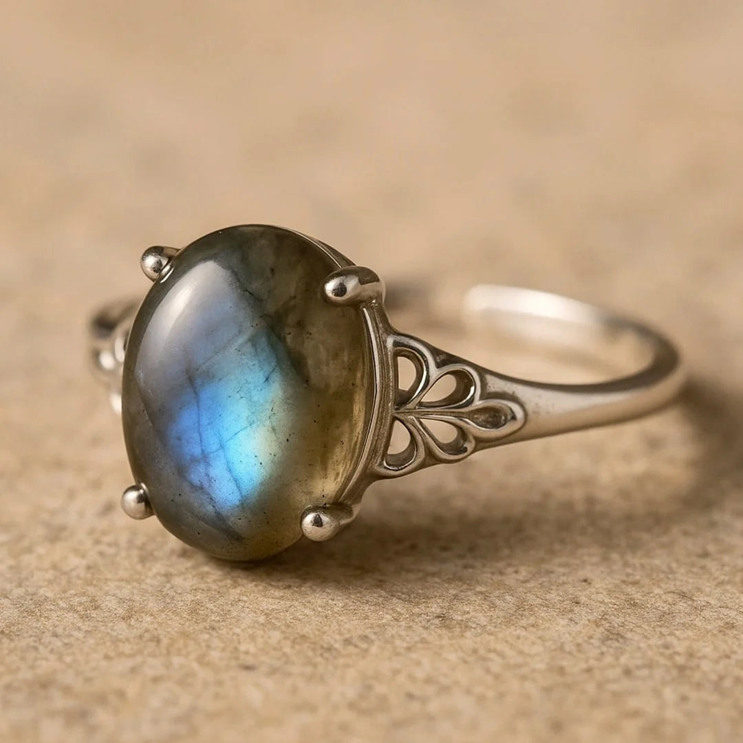 Bague en Labradorite & Argent - Akshia