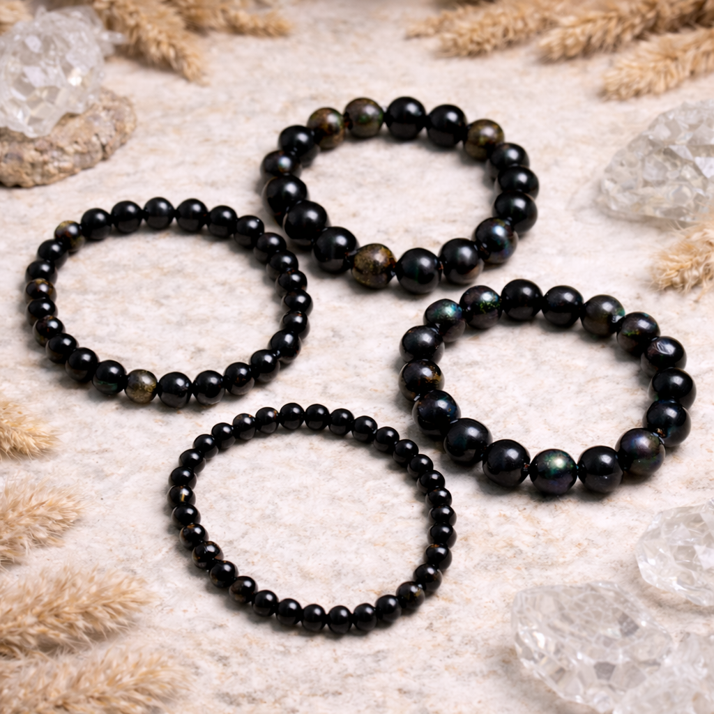 Bracelet en Obsidienne Œil Céleste - Chemin Sacré
