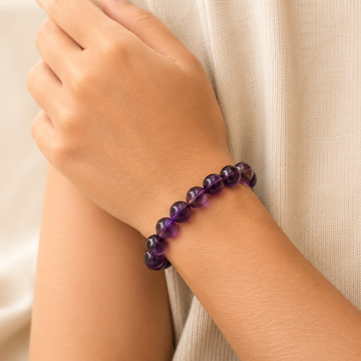 Bracelet en Améthyste - Sérénité