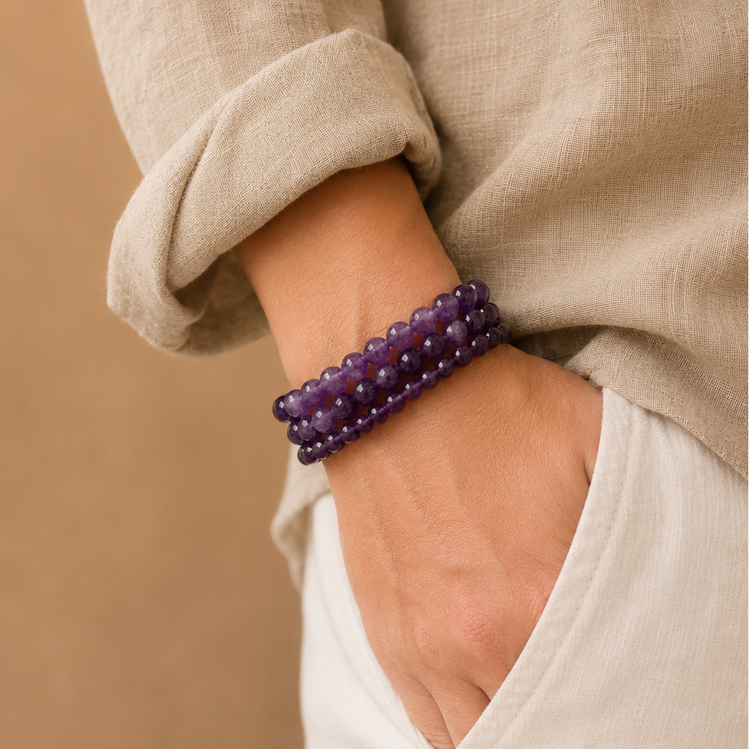 Bracelet en Améthyste - Sérénité