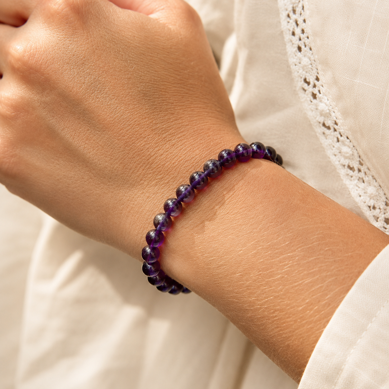 Bracelet en Améthyste - Sérénité