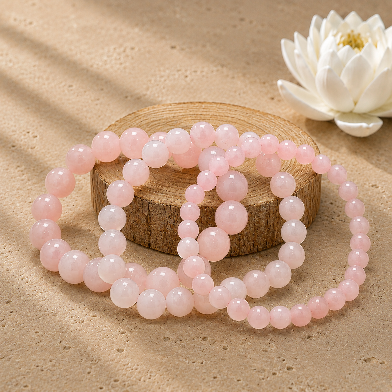 Bracelet en Quartz Rose - Amore Mio