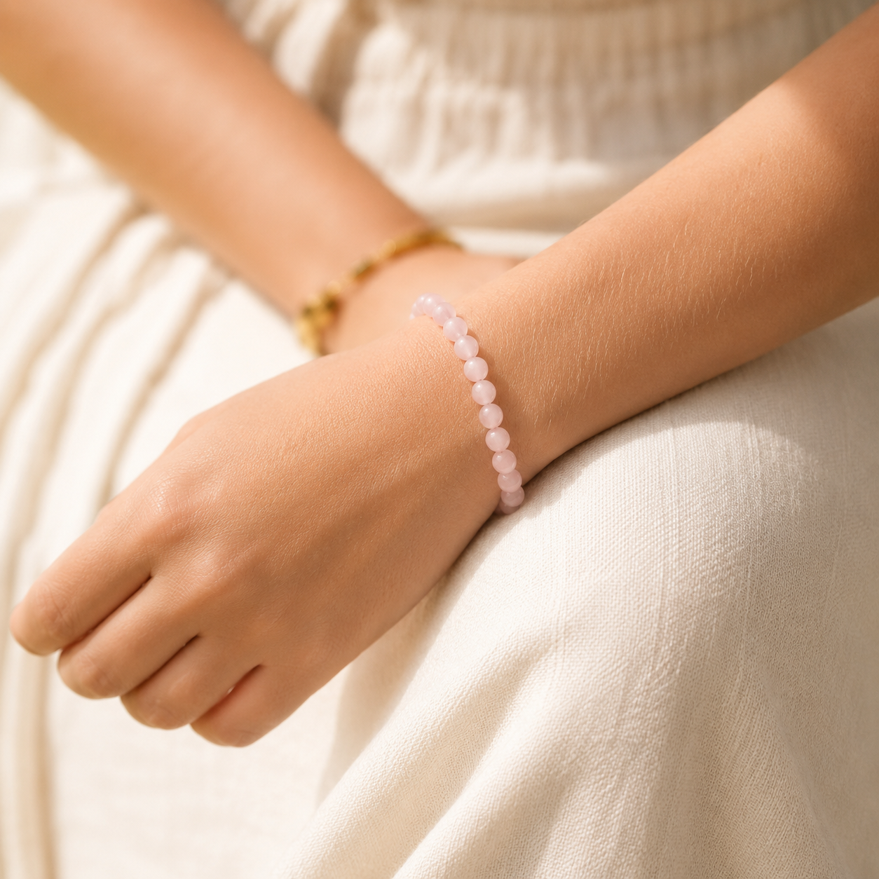 Bracelet en Quartz Rose - Amore Mio