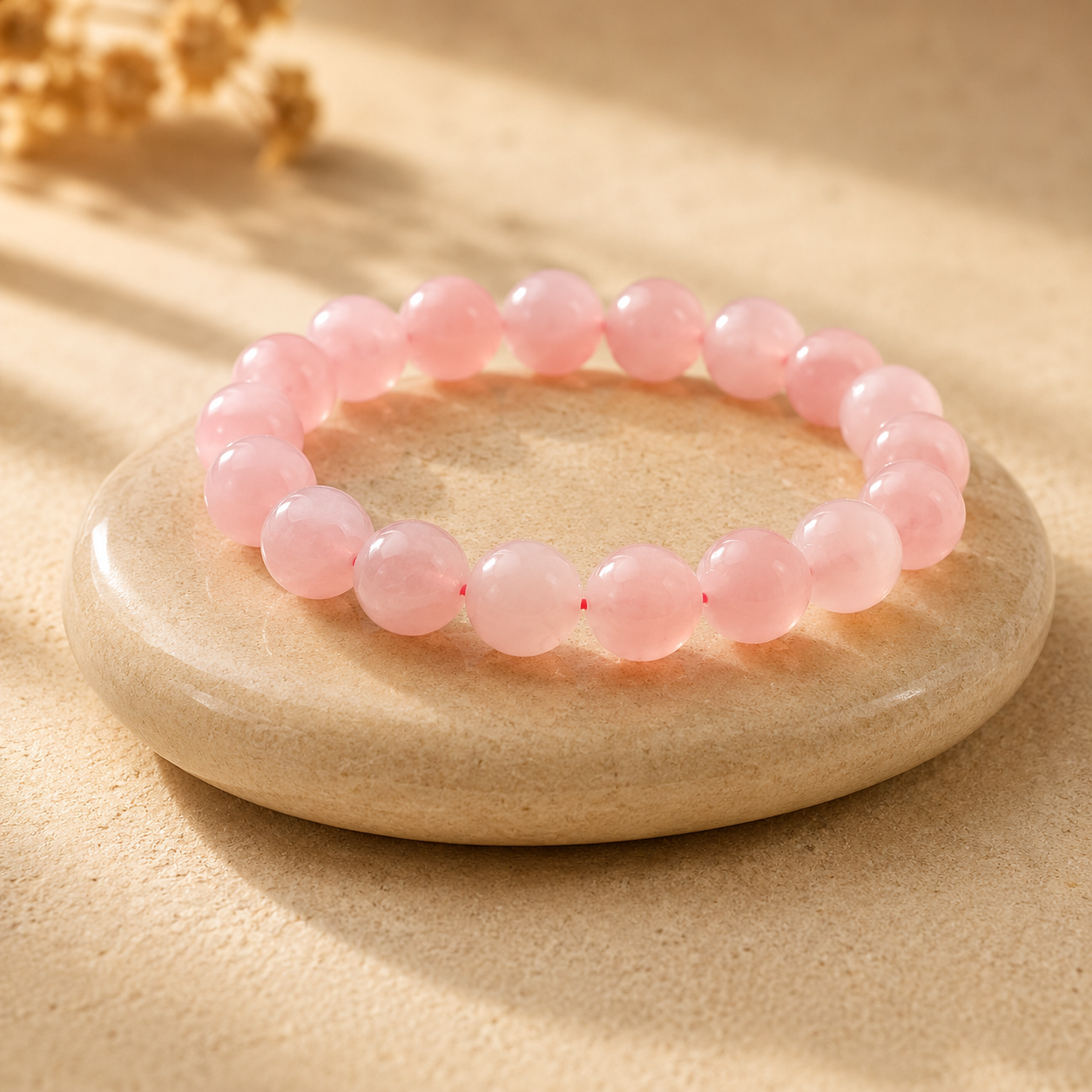 Bracelet en Quartz Rose - Amore Mio