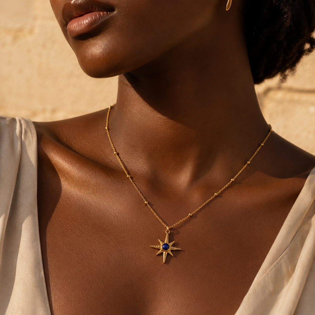 Collier Étoile en Lapis Lazuli - Guidance Intérieure