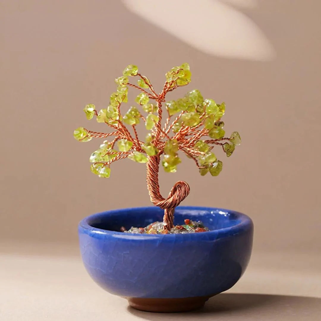 Arbre Feng Shui en Pierres Naturelles - Énergies Sacrées