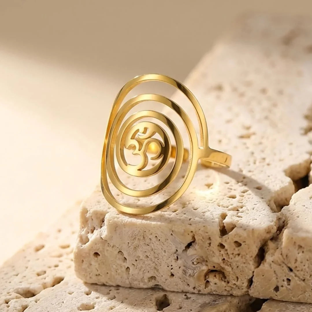 Bague Spirituelle Symbole Om - Harmonie