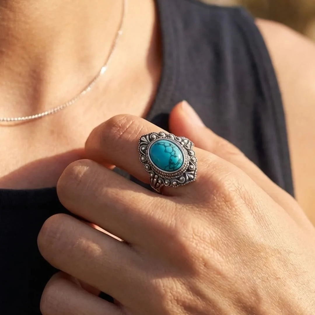 Bague en Turquoise - Protection & Sérénité