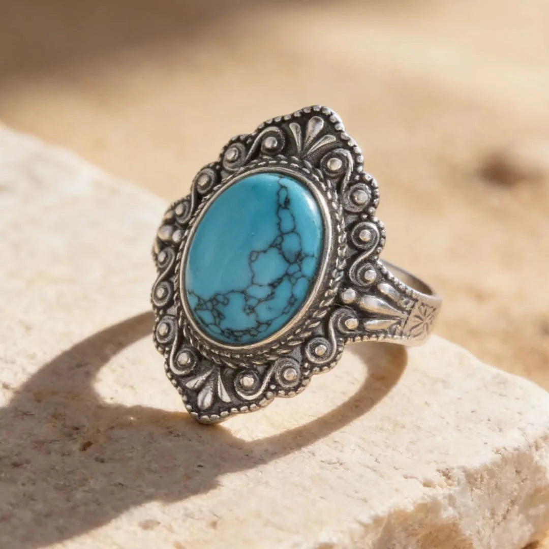 Bague en Turquoise - Protection & Sérénité