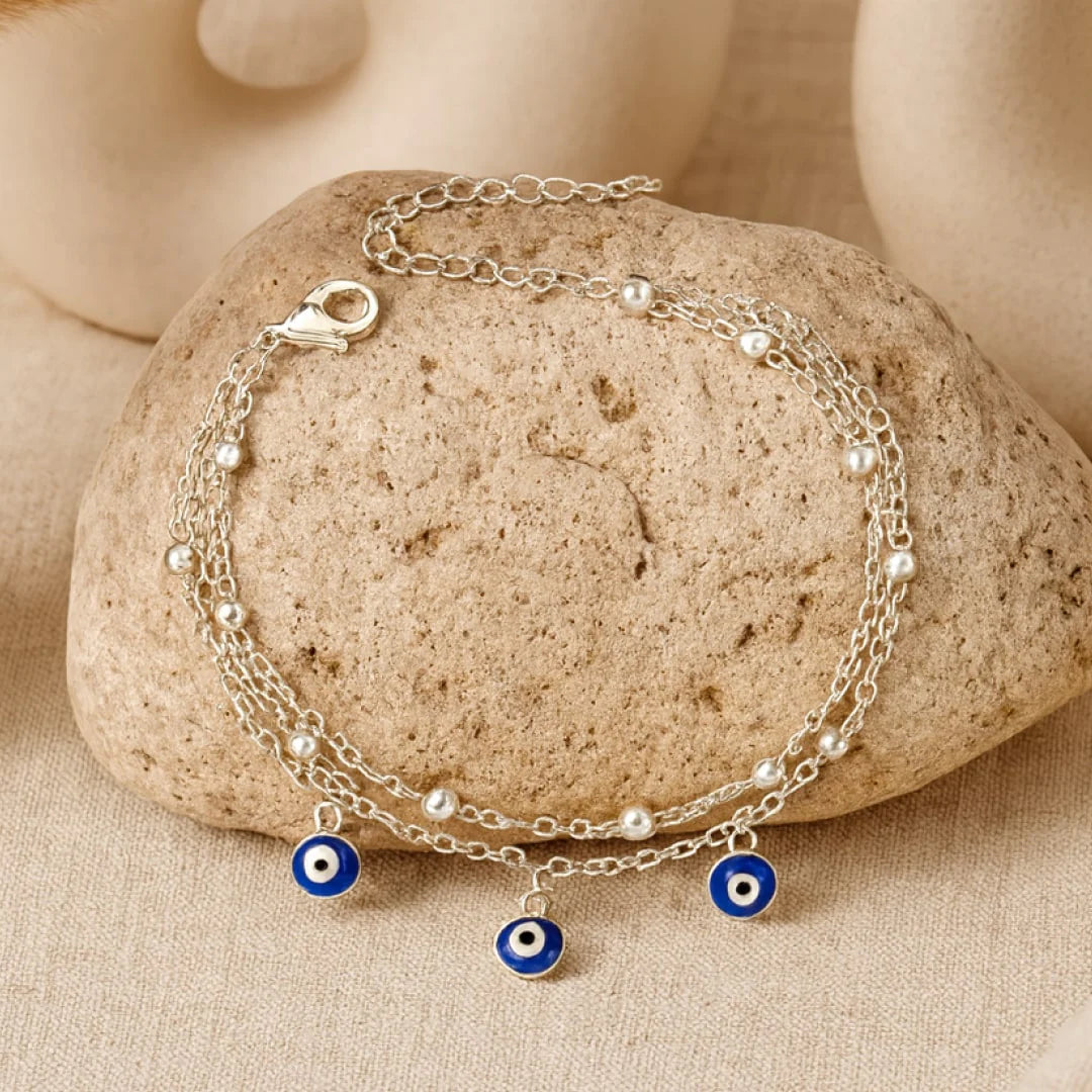Bracelet de Cheville - Oeil Bleu