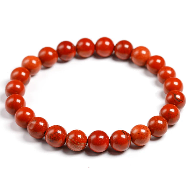 Bracelet "Vitalité" en Jaspe Rouge