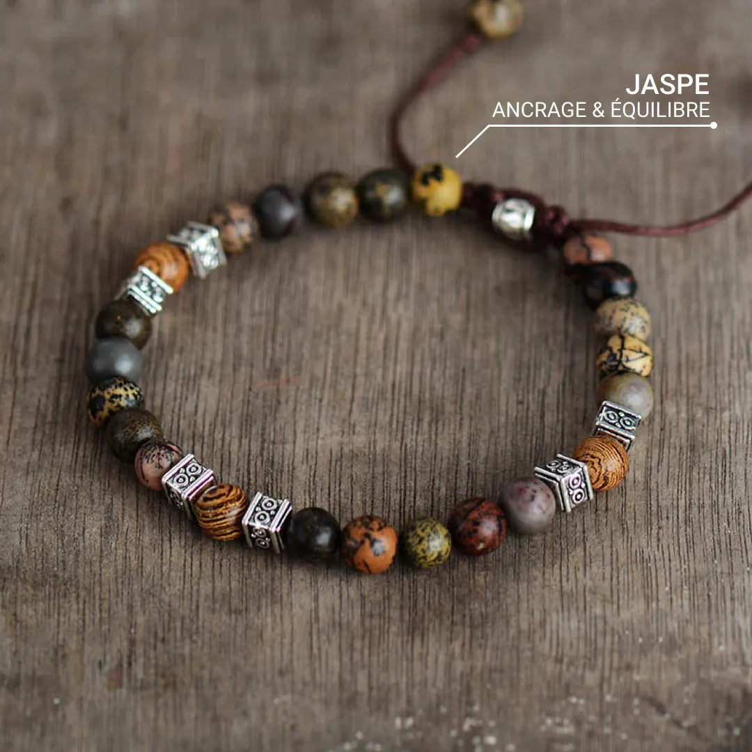 Bracelet "Equilibre Originel" en Jaspe