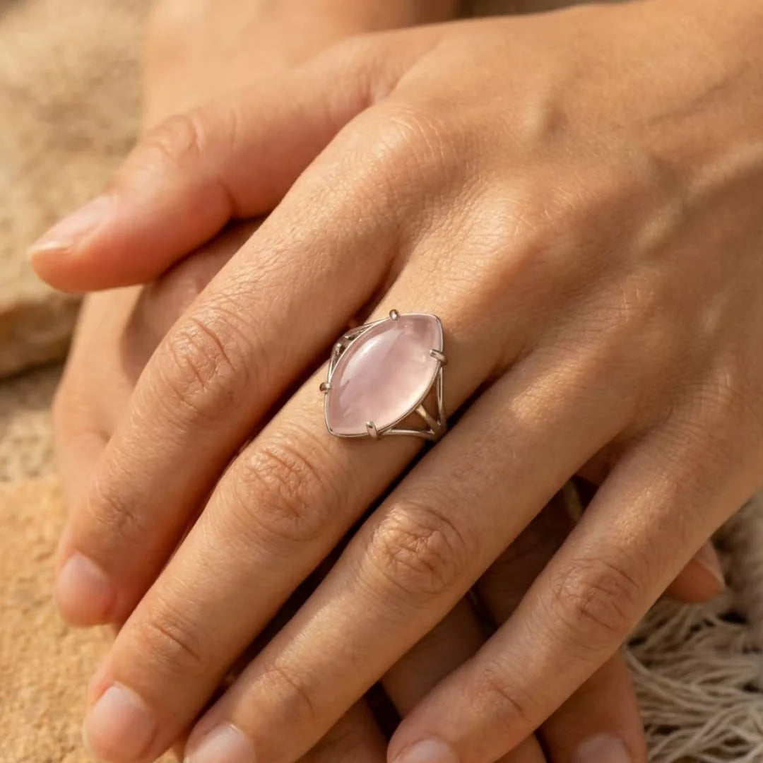 Bague Ajustable en Pierre Naturelle - Neya