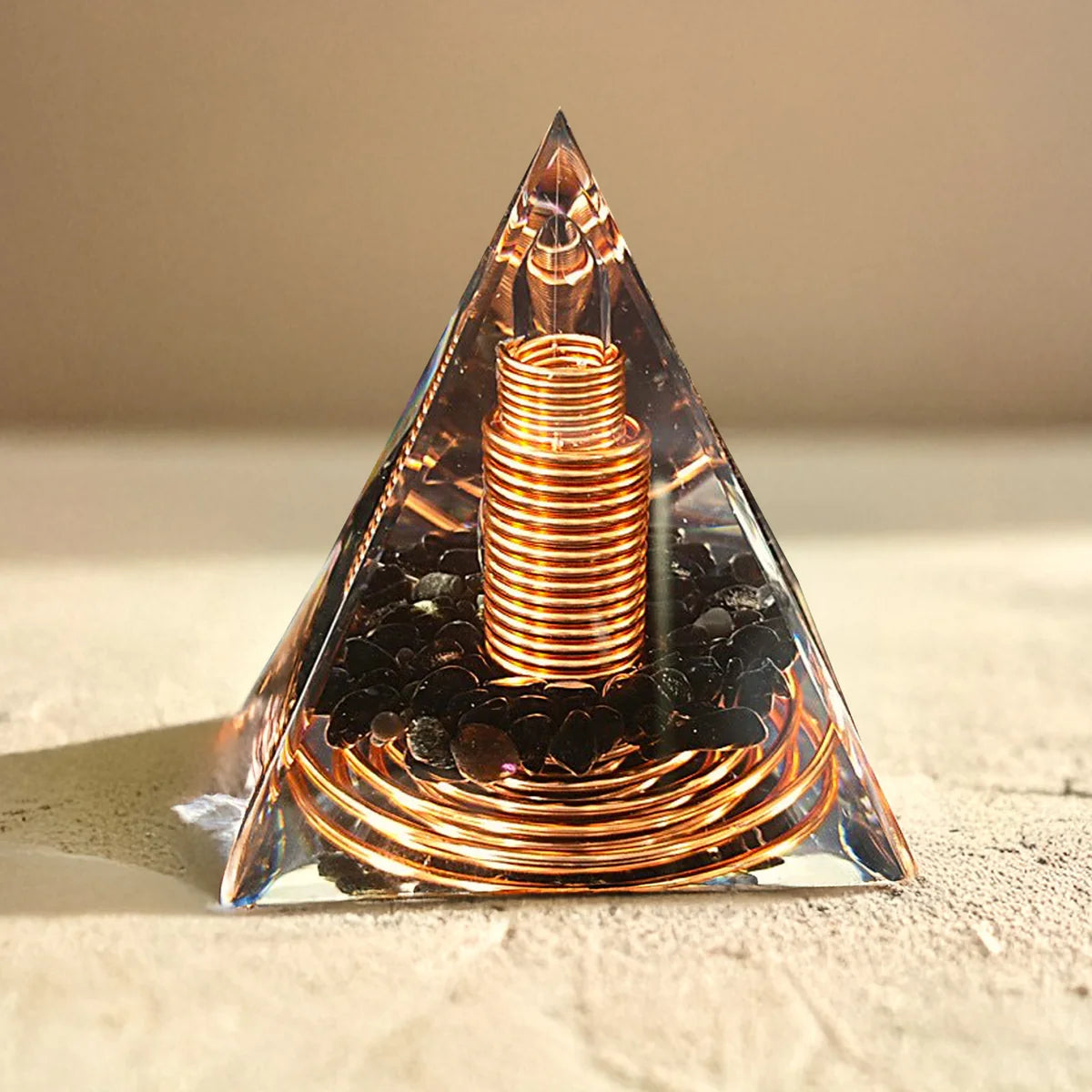 Orgonite en Obsidienne - Protection Énergétique
