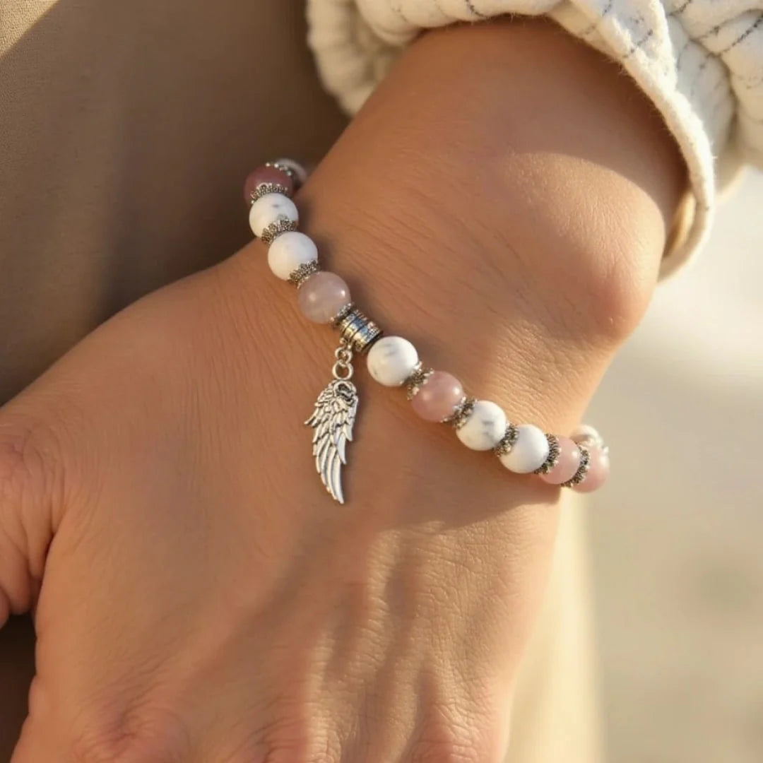 Bracelet en Pierres Naturelles - Aile d'Ange