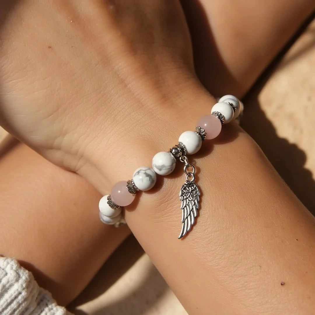 Bracelet en Pierres Naturelles - Aile d'Ange