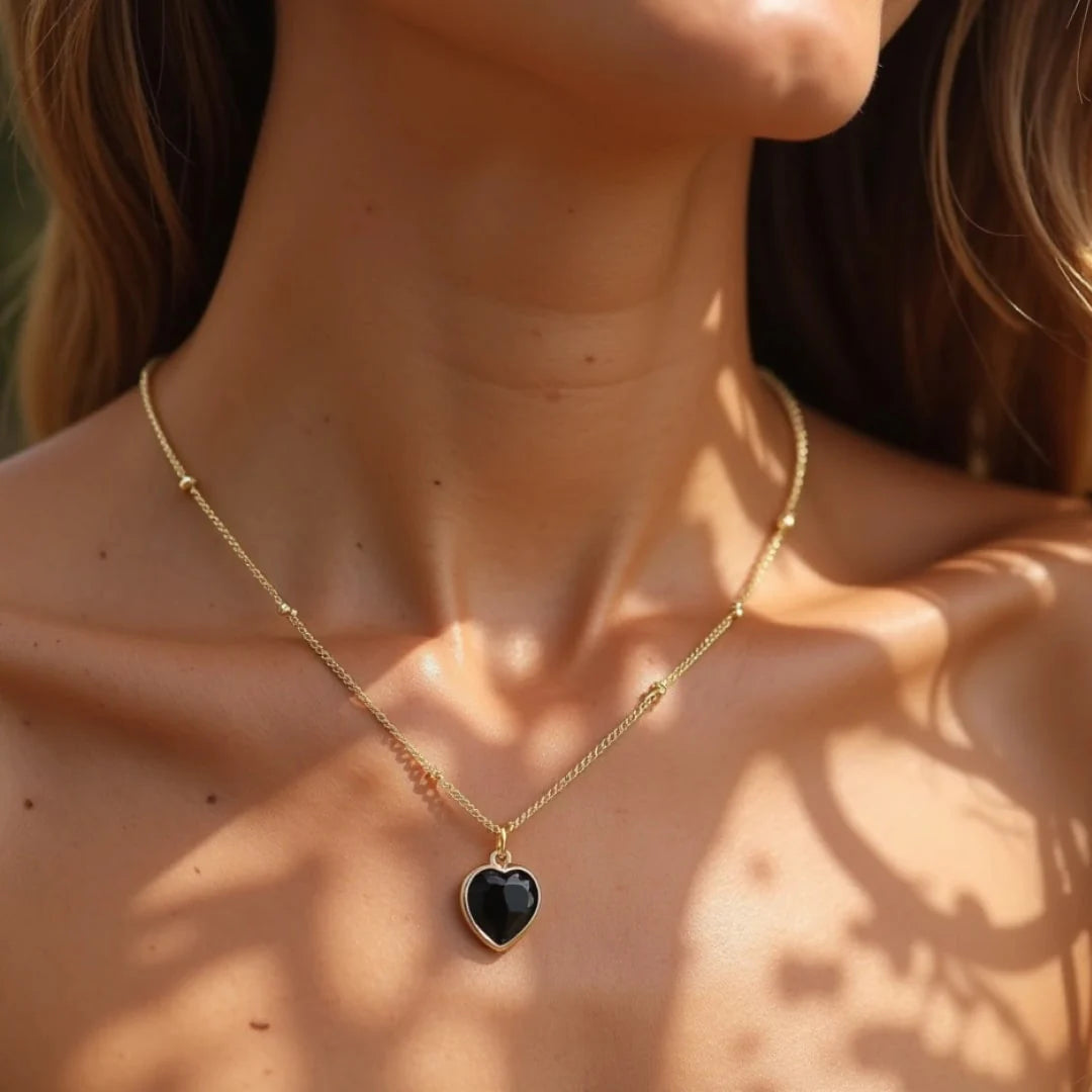 Pendentif Coeur en Pierre Naturelle