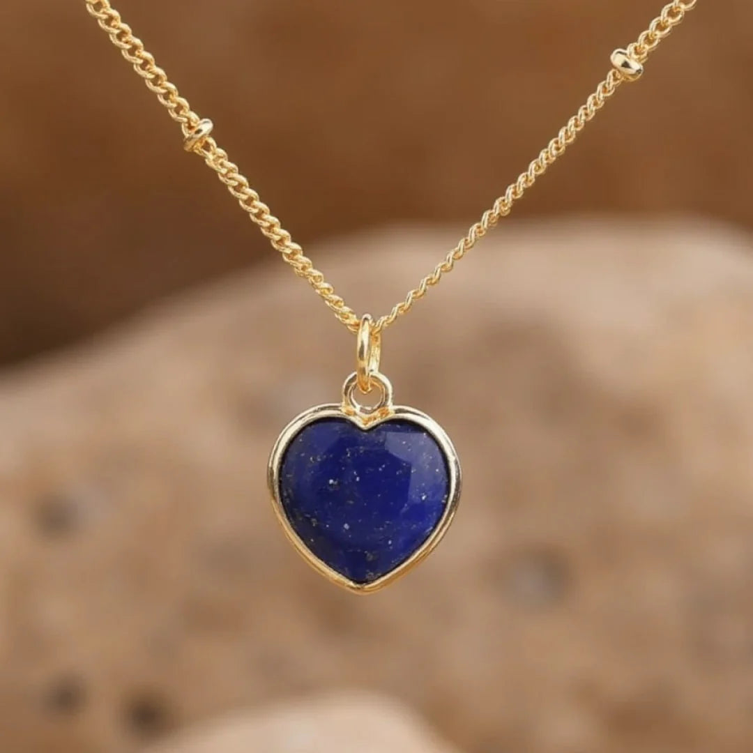 Pendentif Coeur en Pierre Naturelle