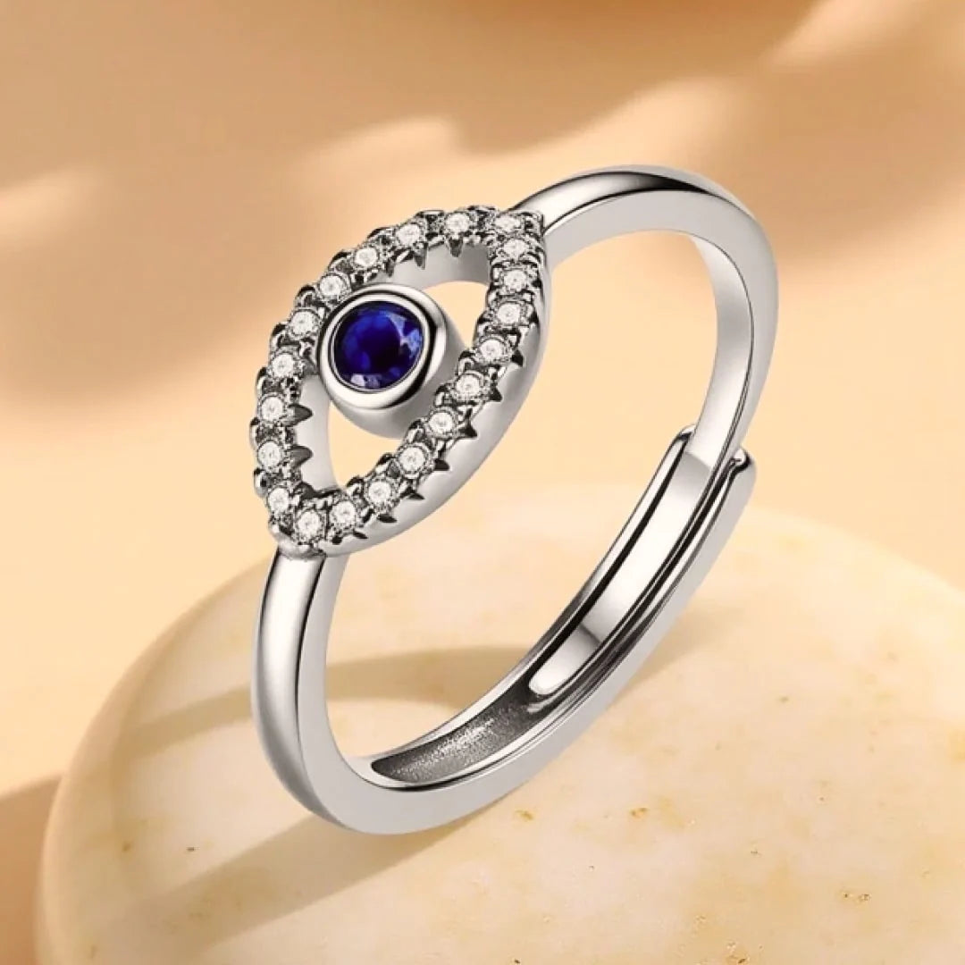 Bague Ajustable "L’Œil Bleu"