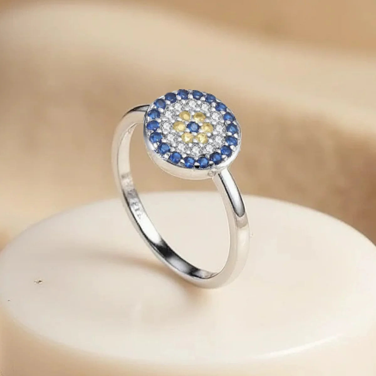 Bague Œil Bleu de Protection