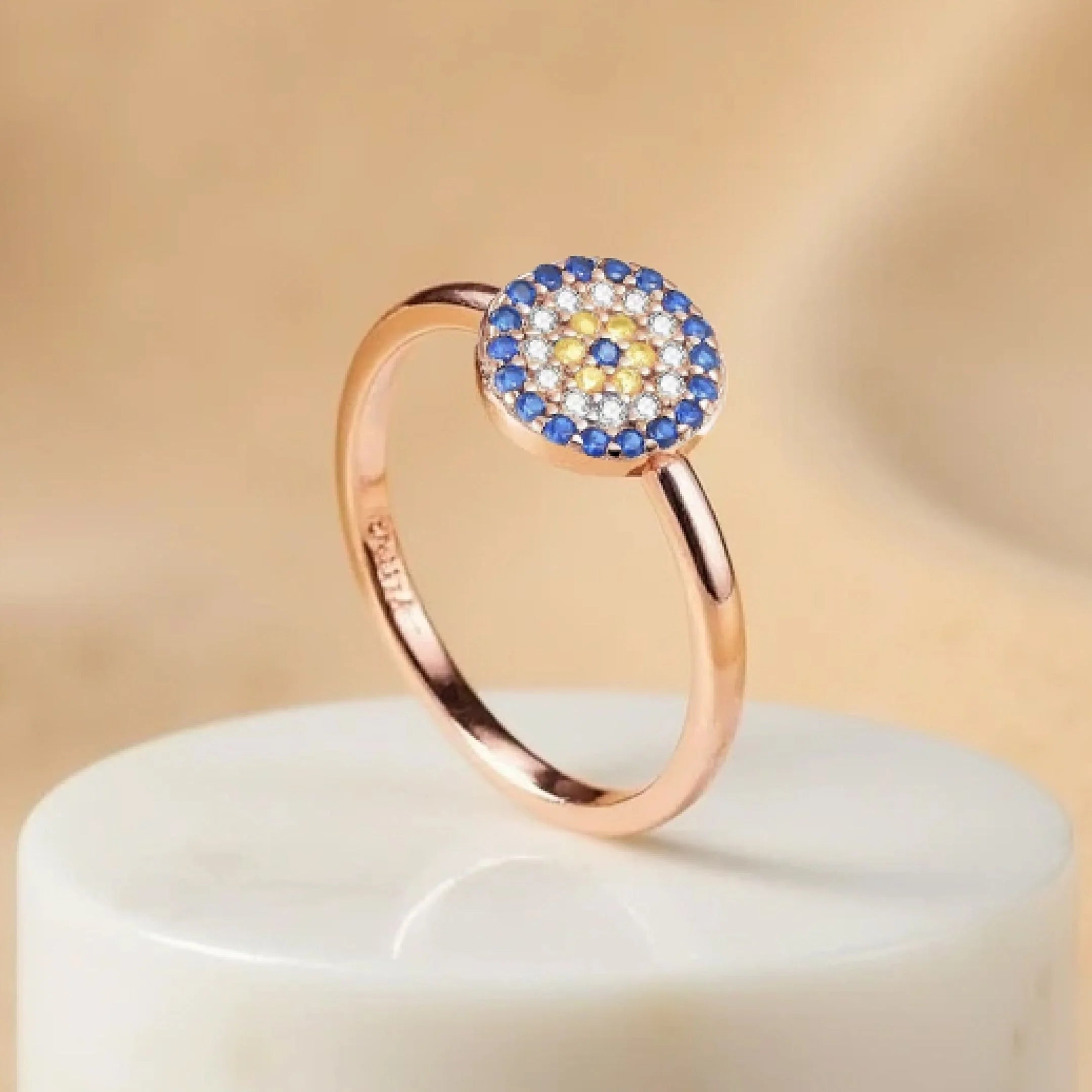 Bague Œil Bleu de Protection