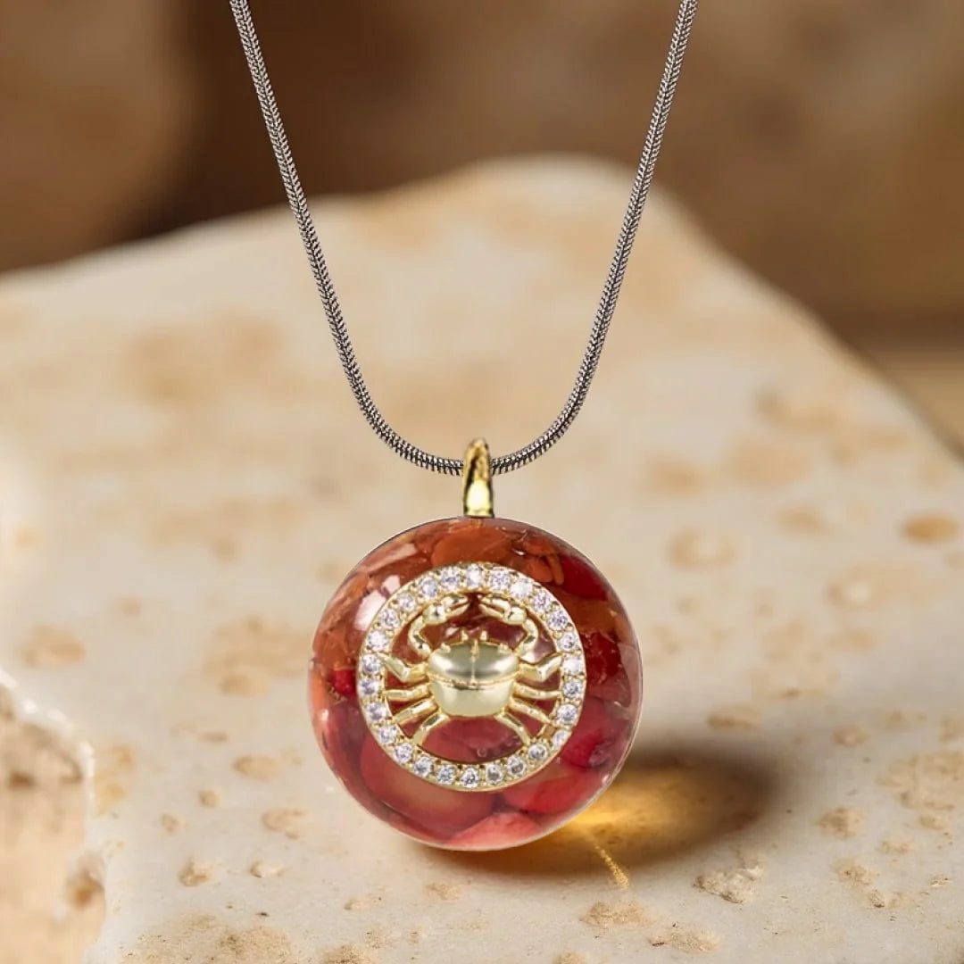 Pendentif Orgonite "Signe Astrologique" en Pierre Naturelle