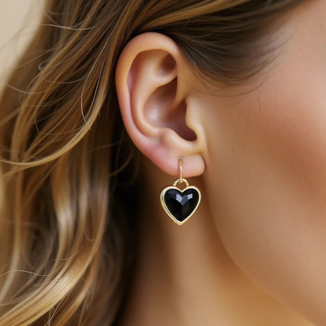 Boucles d’Oreilles Pierres Naturelles - Reflet du Coeur