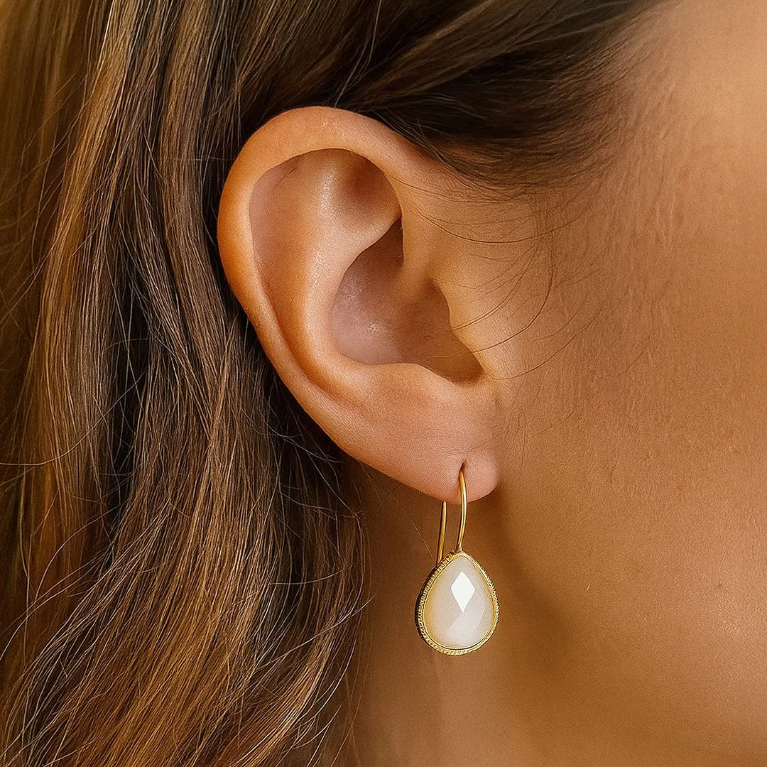 Boucles d'Oreilles "Eclat Subtil" en Nacre