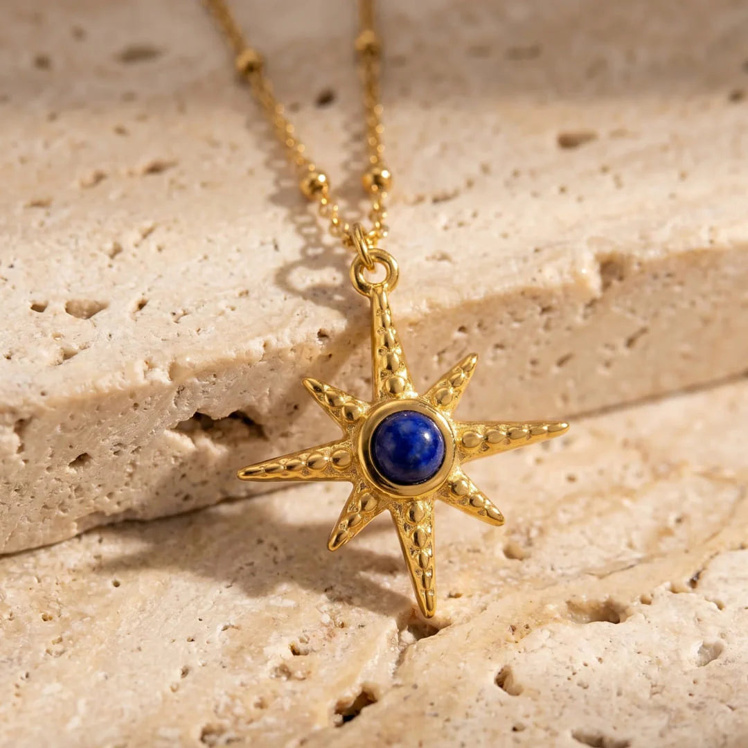 Collier Étoile en Lapis Lazuli - Guidance Intérieure
