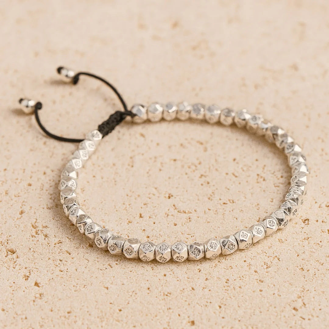 Bracelet en Perles Facettées - Sérénité Tibétaine