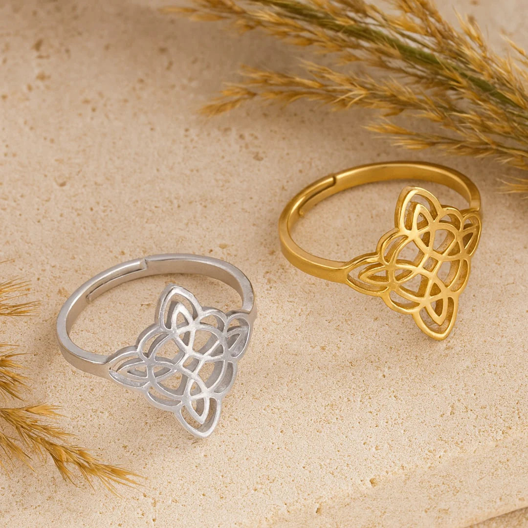 Bague Ajustable Noeud de Sorcière - Bouclier Originel