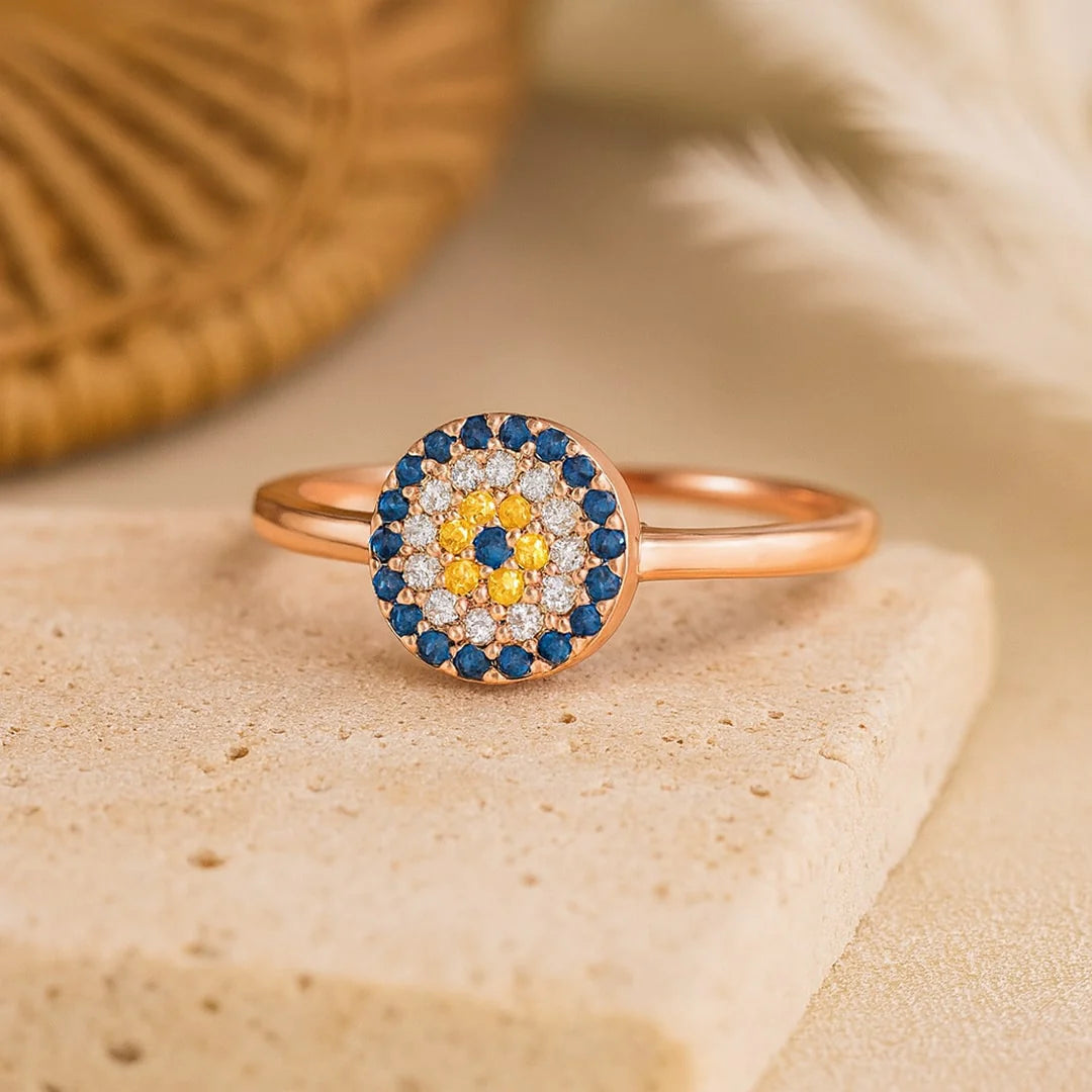 Bague Œil Bleu de Protection