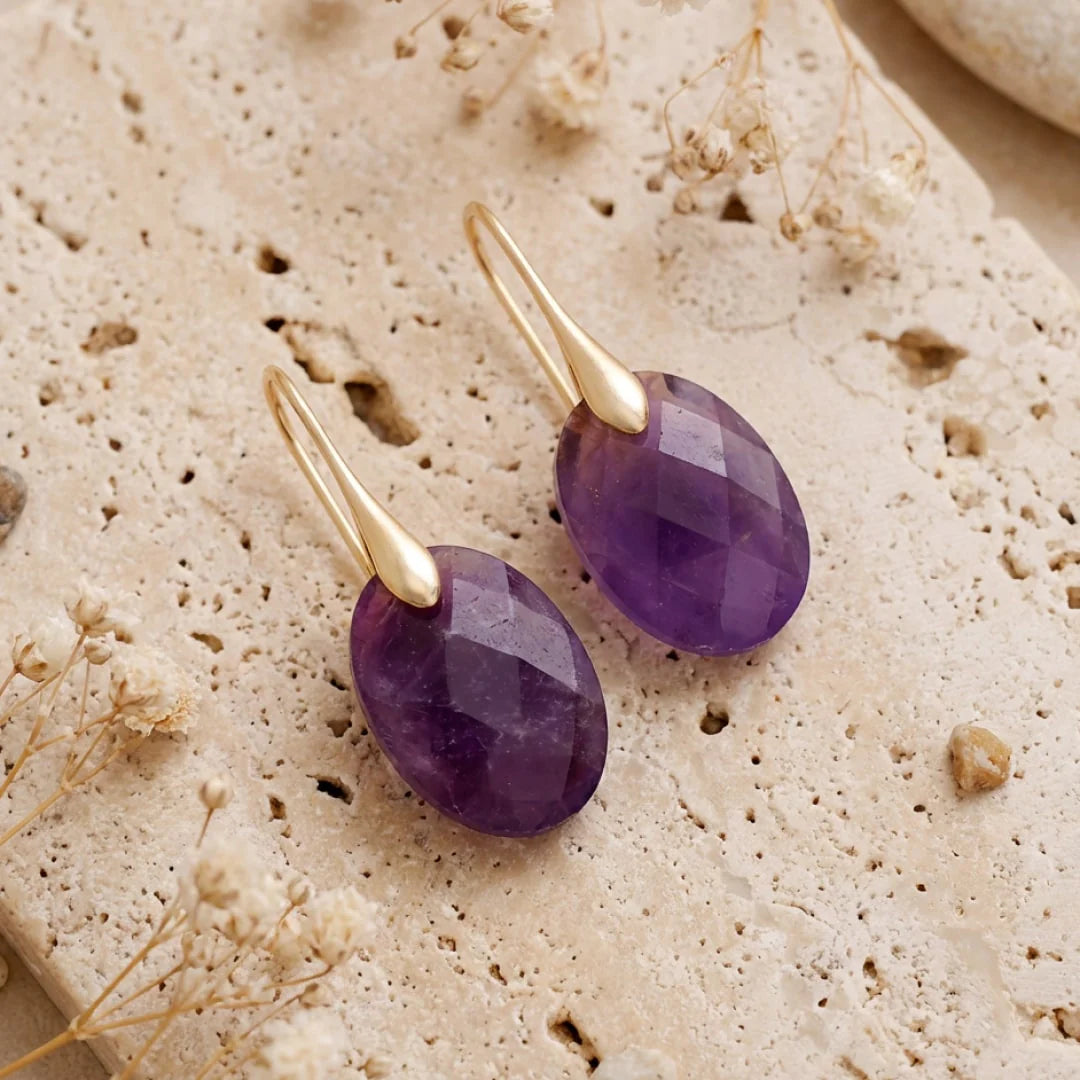 Boucles d’Oreilles en Pierre Naturelle - Antalya