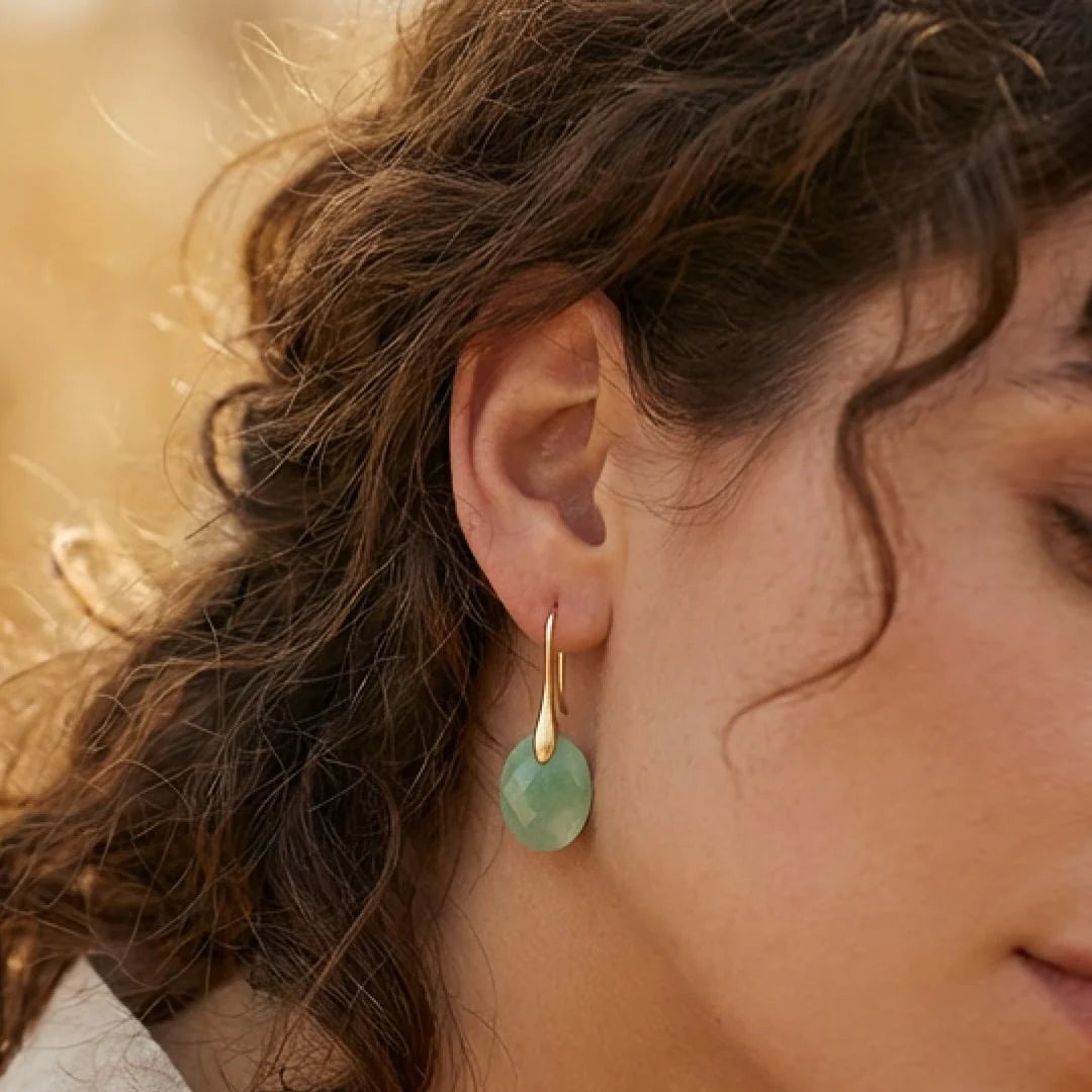 Boucles d’Oreilles en Pierre Naturelle - Antalya