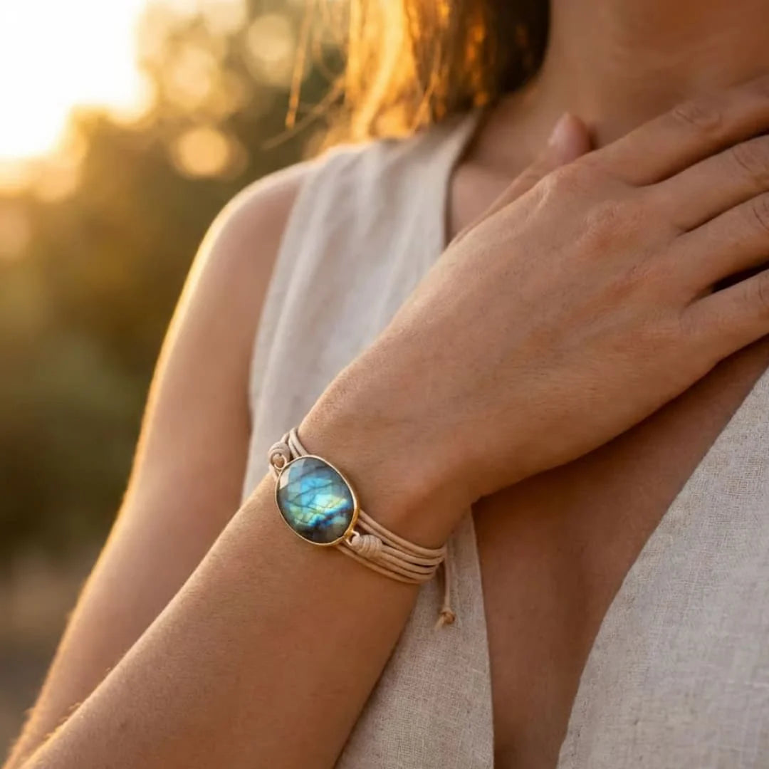 Bracelet en Labradorite - Reflets de l’Âme