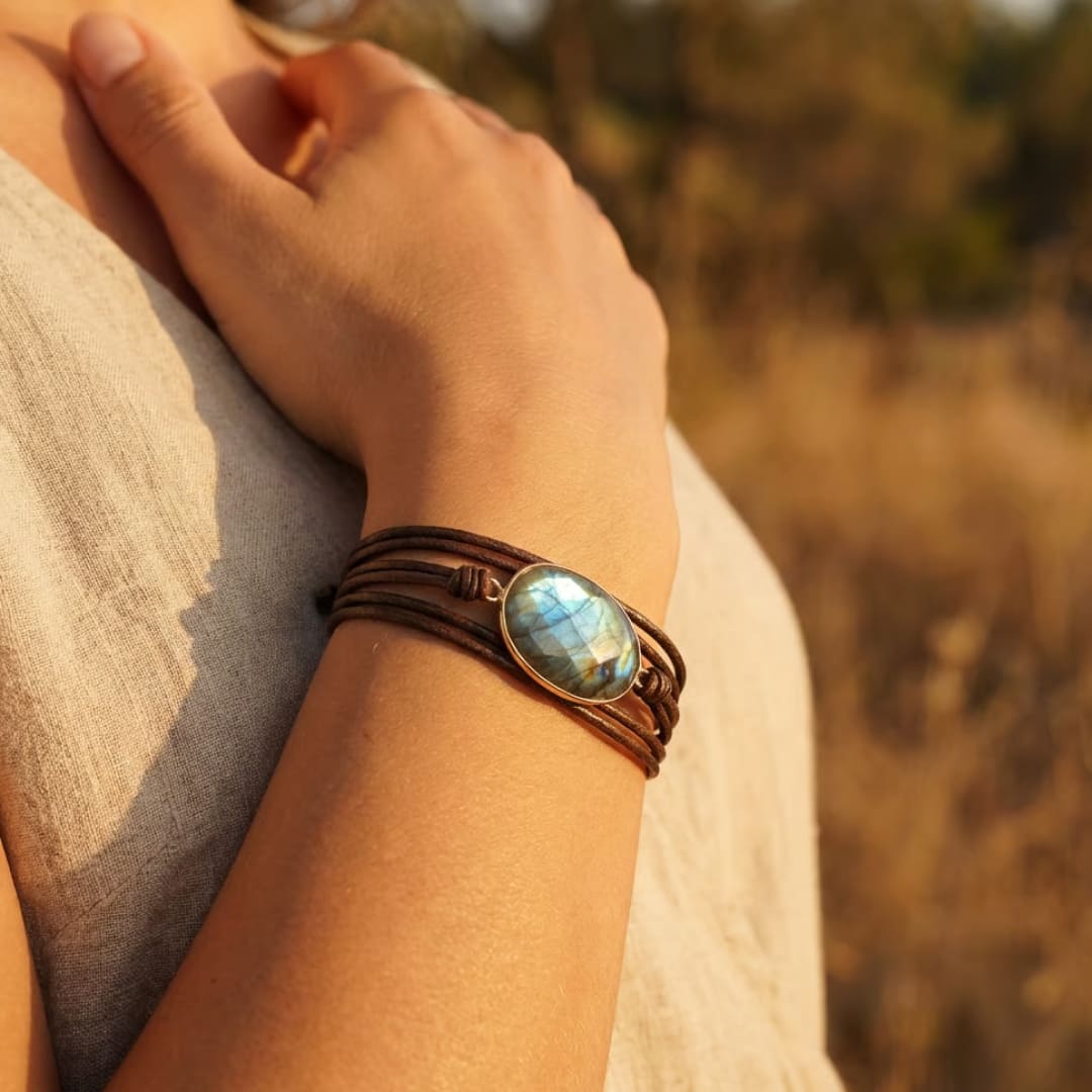 Bracelet en Labradorite - Reflets de l’Âme
