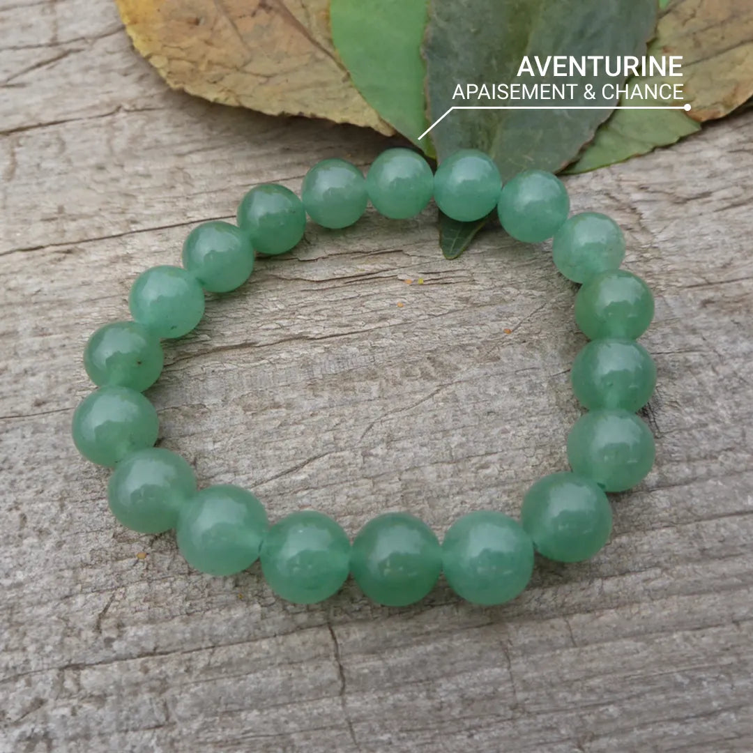 Bracelet "Ouverture" en Aventurine Verte