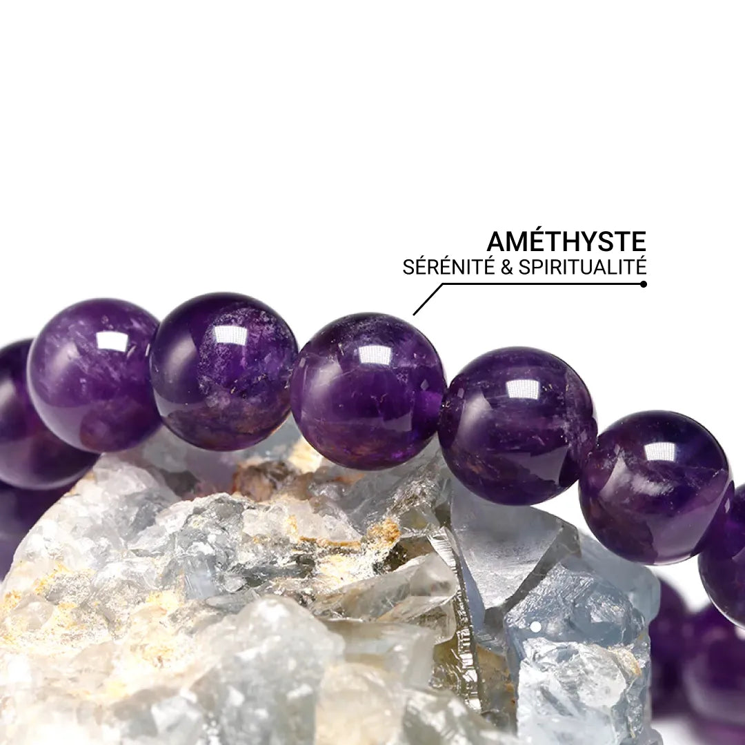 Bracelet "Sérénité" en Améthyste