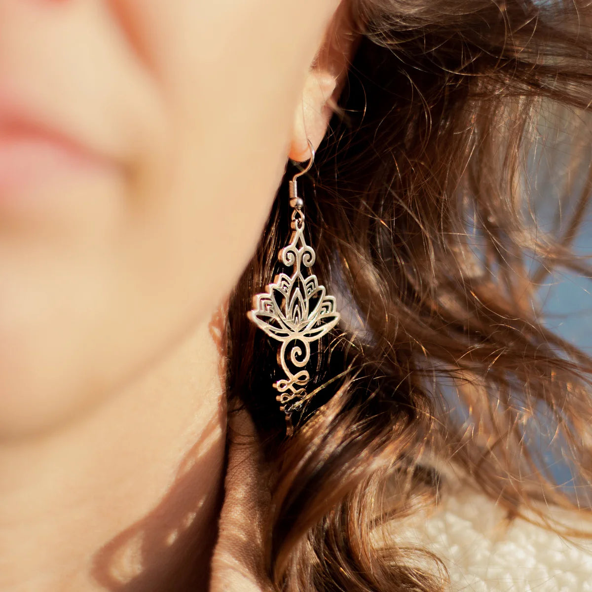 Boucles d'Oreilles "Lotus Unalome"