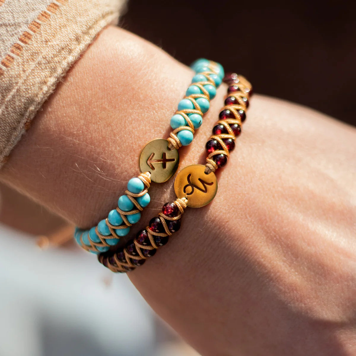 Bracelet "Signes du Zodiaque" en Pierres Naturelles