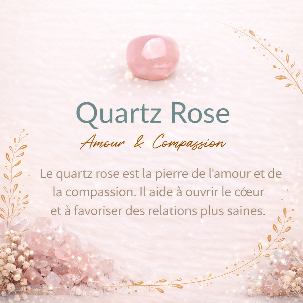 Collier en Quartz Rose - Écrin d’Amour