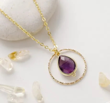 Collier "Cercle de Sérénité" en Améthyste