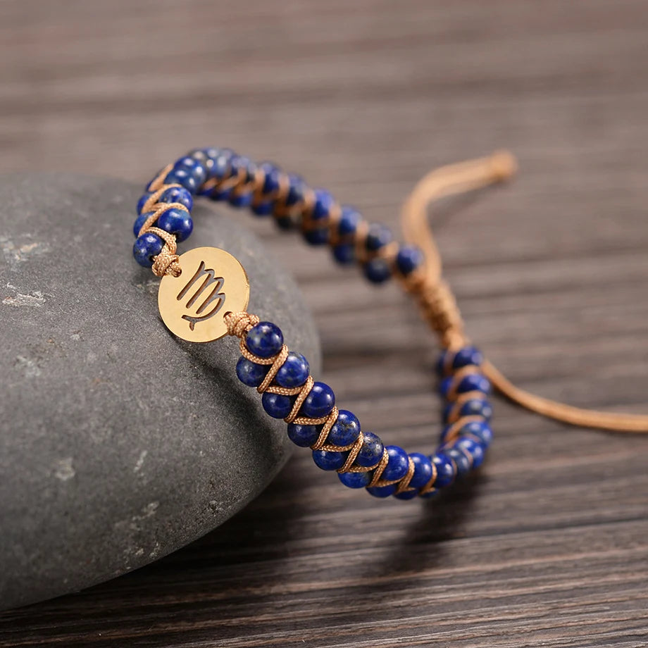Bracelet "Signes du Zodiaque" en Pierres Naturelles