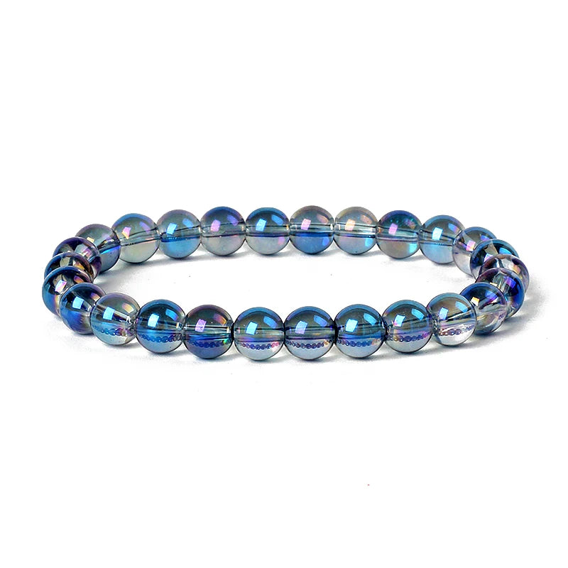 Bracelet "Équilibre Sacré" en Aqua Aura