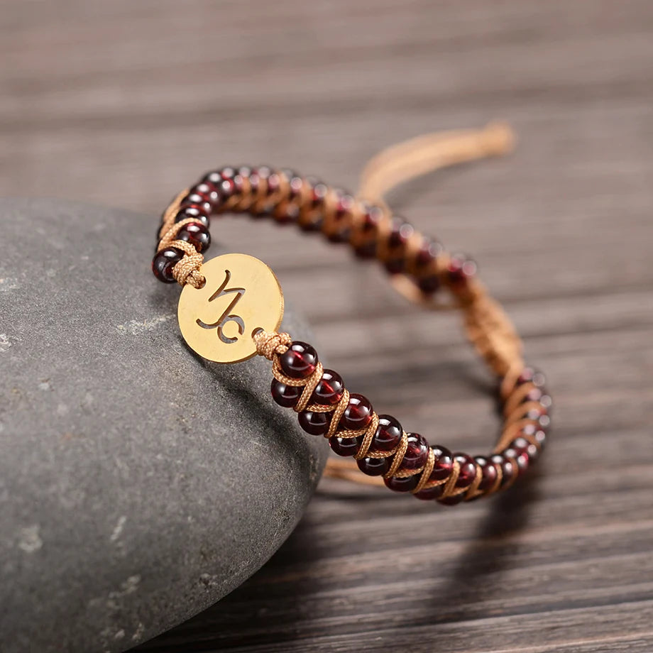 Bracelet "Signes du Zodiaque" en Pierres Naturelles