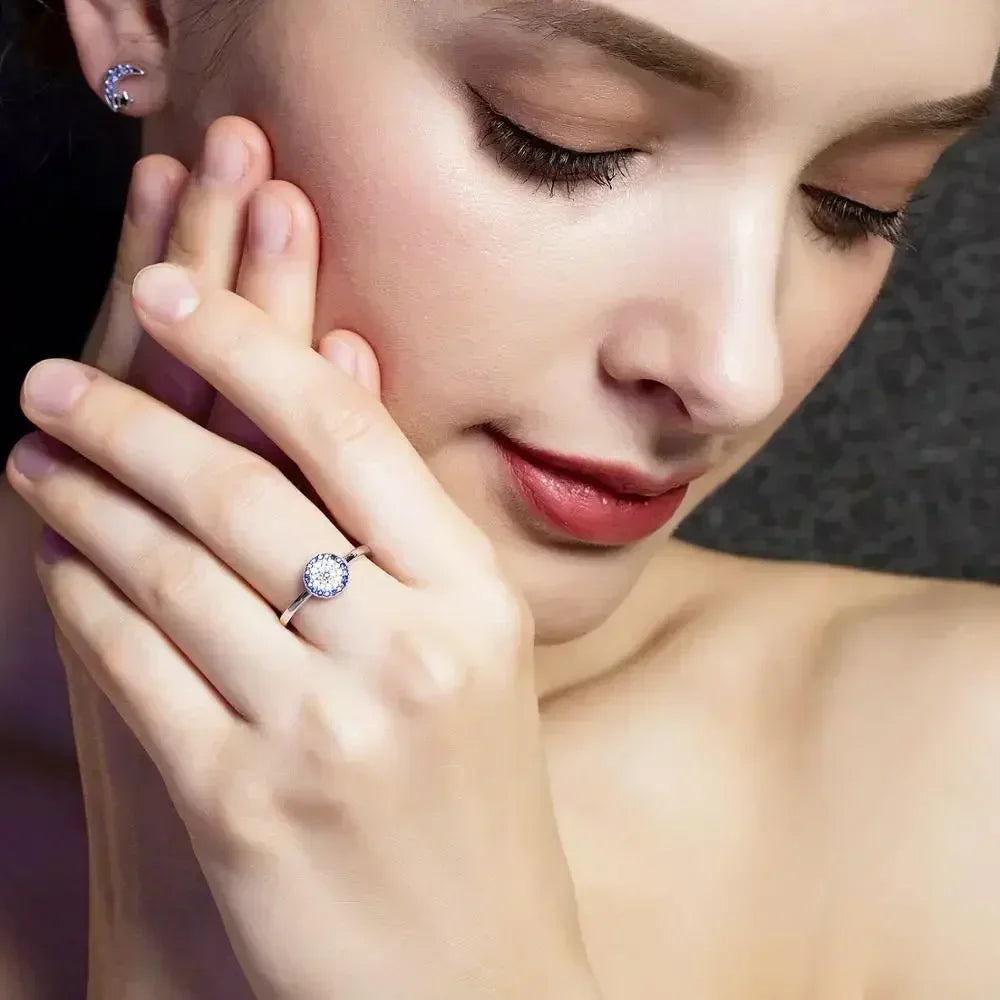 Bague Œil Bleu de Protection